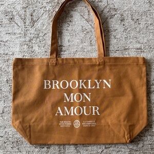 NWOT Sézane Brooklyn Mon Amour tote Limited Edition